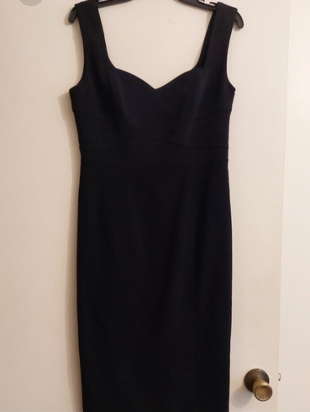 Laundry By Shelli Segal Black Midi Sheath Dress